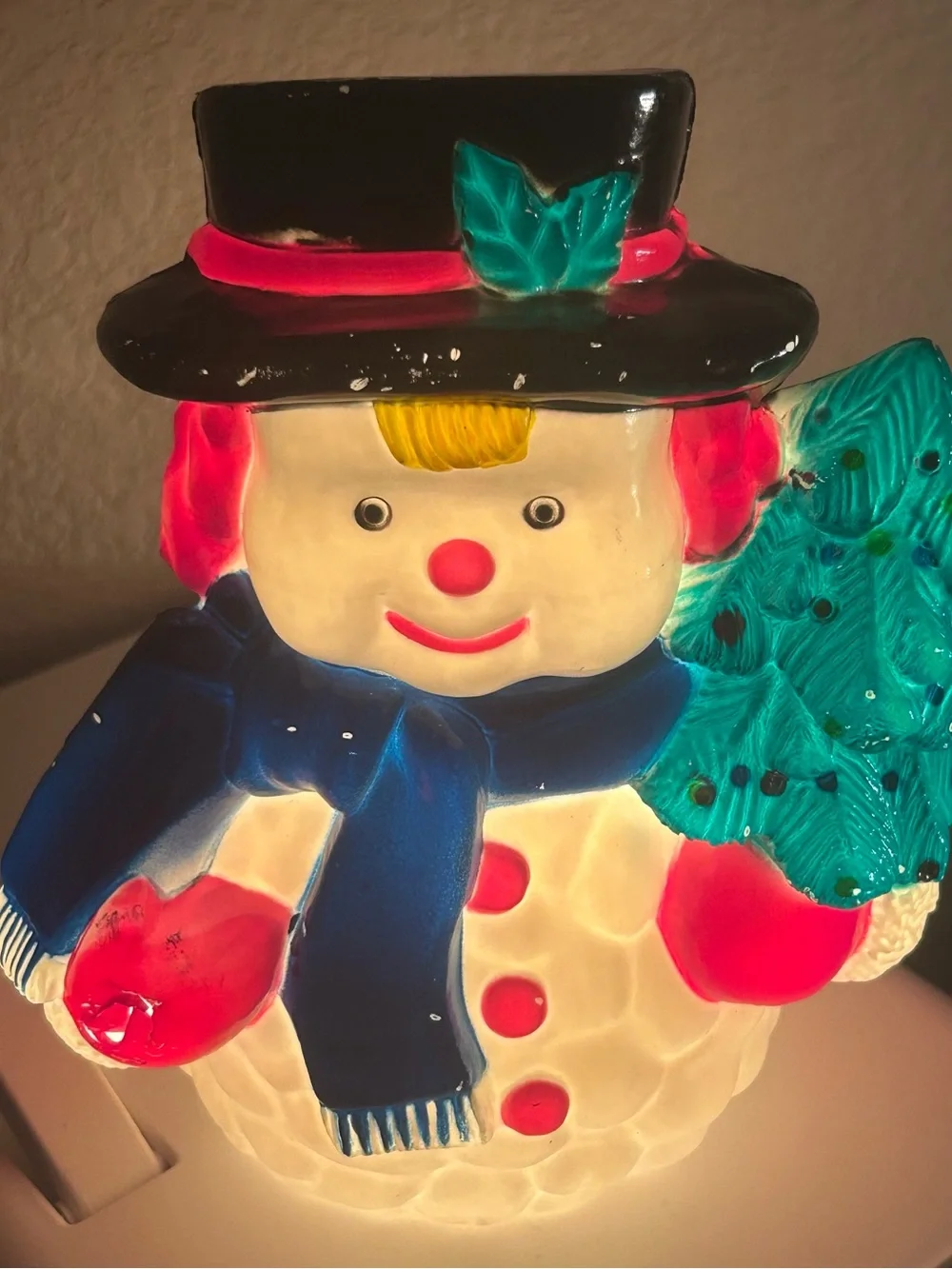 Vintage Noma lighted snowman blow mold!